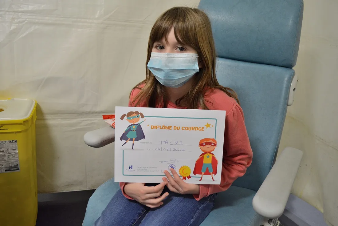 Centre de vaccination de Lorient - enfant